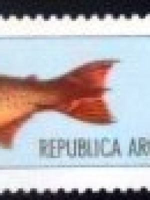 Selo postal da Argentina de 1971  Golden Dorado M