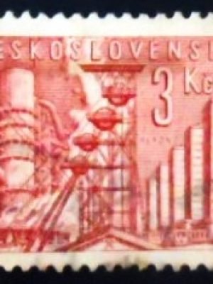 Selo postal da Tchecoslováquia de 1961 Kladno U