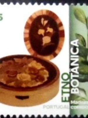 Selo postal de Portugal de 2023 Inlaid Box and Macaronesian holly M
