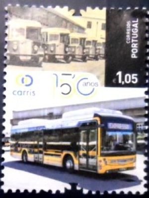 Selo postal de Portugal de 2023 Carris Public Transport Company 1.05 M