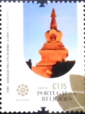 Selo postal de Portugal de 2023 Stupa Lisbon M