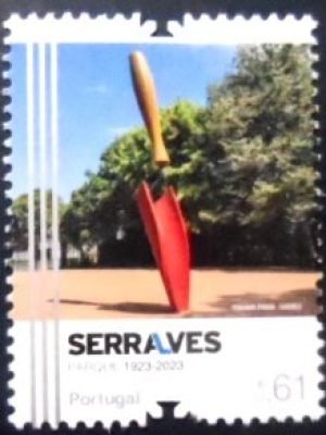 Selo postal de Portugal de 2023 Plantoir by Claes Oldenburg and Coosje van Bruggen M