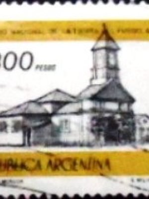 Selo postal da Argentina de 1978 Chapel of Rio Grande Museum U sev