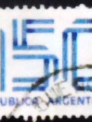 Selo postal da Argentina de 1978 Numeral 150 U