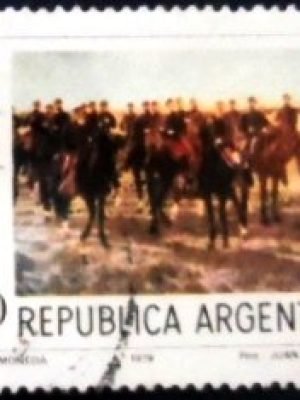 Selo postal da Argentina de 1979 Centenary of conquest of the desert U