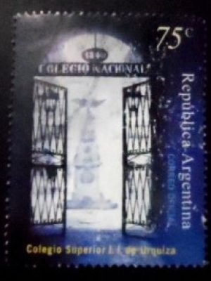 Selo postal da Argentina de 1999 College "Justo José de Urquiza" U