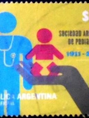 Selo postal da Argentina de 2011 Argentine Pediatrics Society U