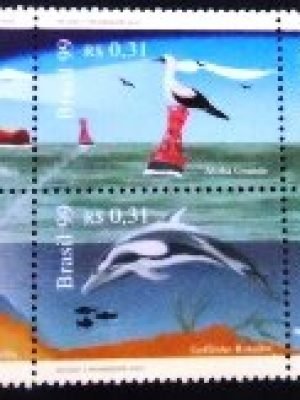 Se-tenant do Brasil de 1999 Programa Revizee M SET