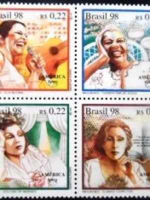 Se-tenant do Brasil de 1998 UPAEP 98 Mulheres M SET