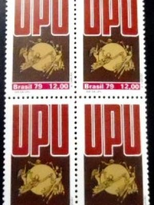 Quadra de selos postais do Brasil de 1979 UPU 12 M QD