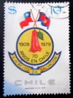 Selo postal do Chile de 1979 Badge U