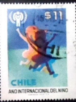 Selo postal do Chile de 1979 Shadow U