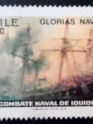 Selo postal do Chile de 1979 Iquique U