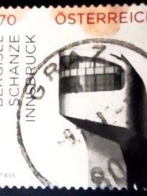 Selo postal da Áustria de 2015 Bergisel Ski-Jump U