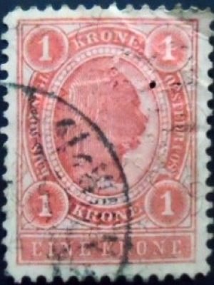 Selo postal da Áustria de 1899 Emperor Franz Joseph 1 U sev
