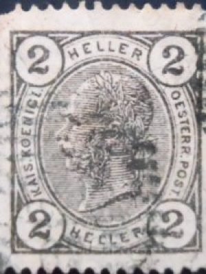 Selo postal da Áustria de 1904 Franz Joseph 2 U sev