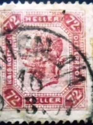 Selo postal da Áustria de 1904 Franz Joseph 72 U sev