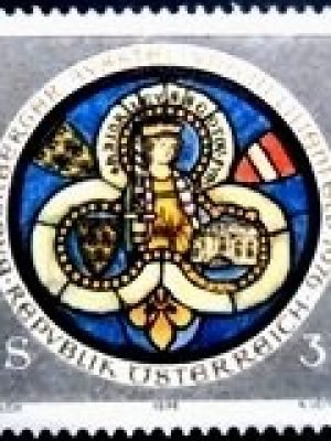 Selo postal da Áustria de 1976 Babenbergs Exhibition M