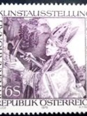 Selo postal da Áustria de 1976 International Art Exhibition M