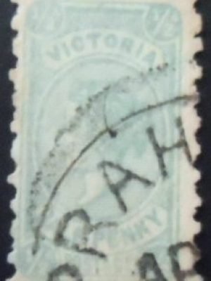 Selo postal de Victória de 1901 Queen Victoria ½ U sev