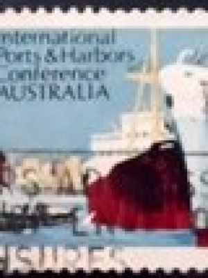 Selo postal da Austrália de 1969 International Ports & Harbors Conference U