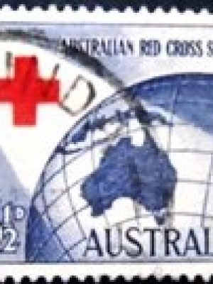 Selo postal da Austrália de 1954 Australian Red Cross U