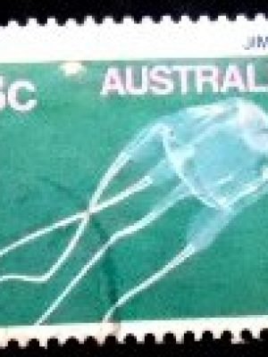 Selo postal da Austrália de 1986 Jimble Jellyfish U