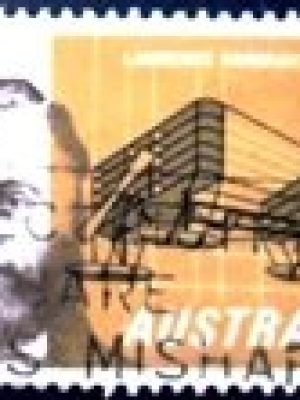 Selo postal da AUstrália de 1965 Lawrence Hargrave U