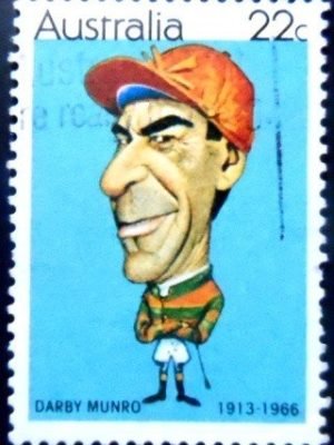 Selo postal da Austrália de 1981 Darby Munroe U