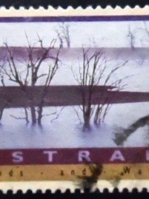 Selo postal da Austrália de 1994 Lake Eldon U G