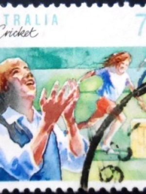 Selo postal da Austrália de 1989 Cricket U
