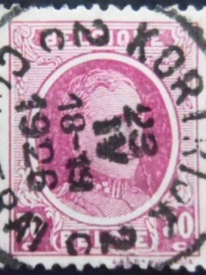 Selo postal da Bélgica de 1925 King Albert I Type Houyoux 30 U