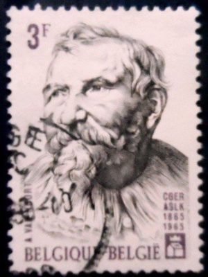 Selo posta da Belgica de 1965 Adam Van Noort U