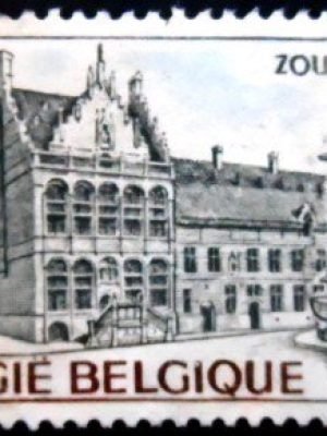 Selo postal da Bélgica de 1973 Zoutleeuw U