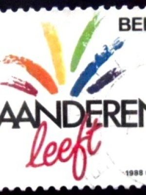 Selo da Bélgica de 1988 Vlaanderen Leeft U