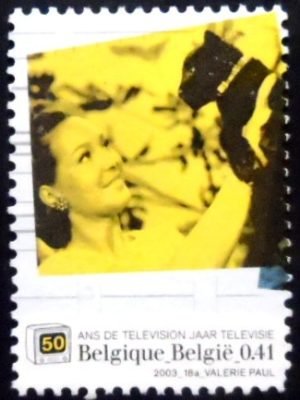 Selo postal da Bélgica de 2003 Arlette Vincent in Jardin extraordinaire U