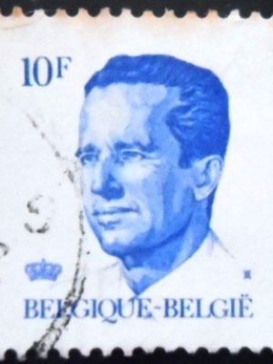 Selo postal da Bélgica de 1982 King Baudouin type Velghe 10 U