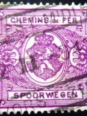 Selo postal da Bélgica de 1941 Coat of Arms 50 U E sev