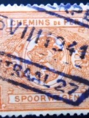 Selo postal da Bélgica de 1941 Coat of Arms 30 U E sev