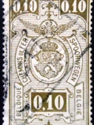 Selo postal da Bélgica de 1941 Coat of Arms 0.10 U E sev