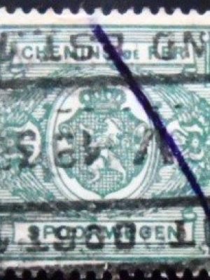 Selo postal da Bélgica de 1927 Coat of Arms 10 U E sev