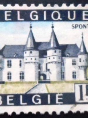 Selo postal da Bélgica de 1967 Castle Spontin U
