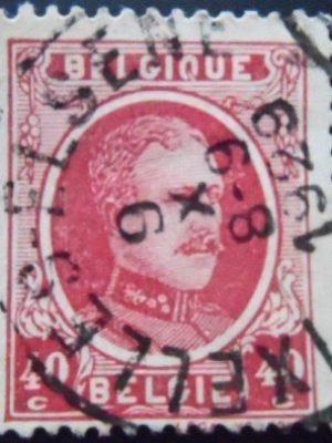 Selo postal da Bélgica de 1922 King Albert I Type Houyoux 35 U