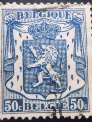 Selo postal da Bélgica de 1936 Small Coat of Arms 50 U