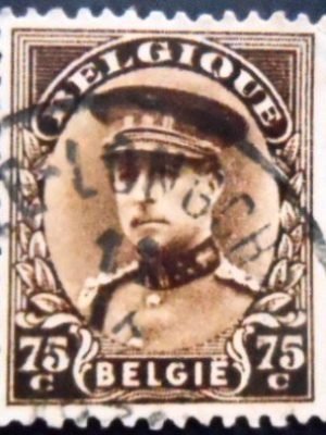 Selo postal da Bélgica de 1932 King Albert I 75 U