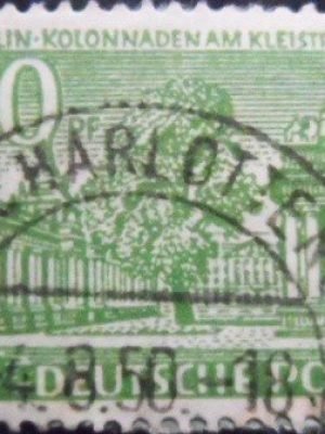 Selo postal de Berlin de 1949 Colonnade at the Kleistpark U