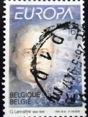 Selo postal da Bélgica de 1994 Georges Lemaître U
