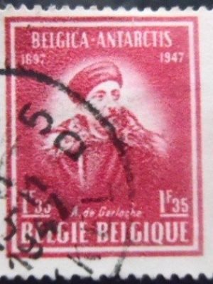 Selo postal da Bélgica de 1947 Captain Adrien de Gerlache U