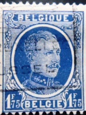 Selo postal da Bélgica de 1927 King Albert I Type Houyoux 1.75 U