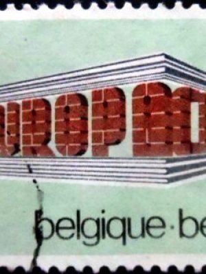 Selo postal da Bélgica de 1969 C.E.P.T. Building 3 U